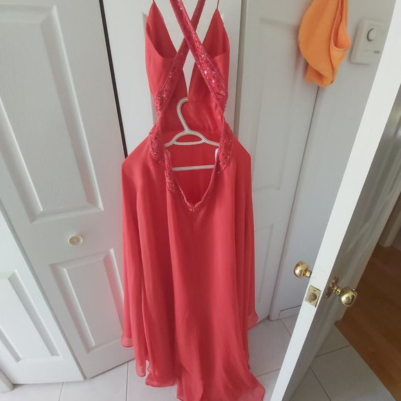 Dave and Johnny dress orange size 12 - Picture 3 of 3